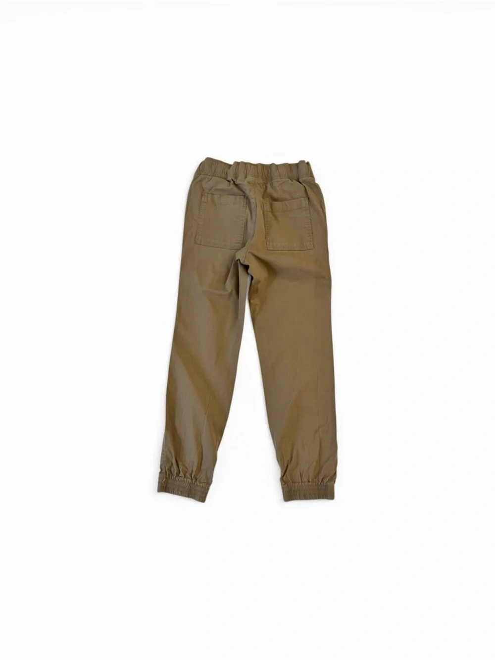 Boys Khaki Jogger Pants - Tan Chino Pull-On Trousers - Size 8